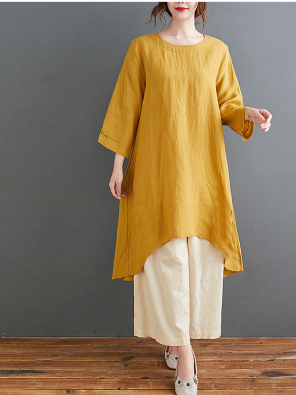 Women's Summer Lightweight Simple Midi A-Line Dress - Eva Trends