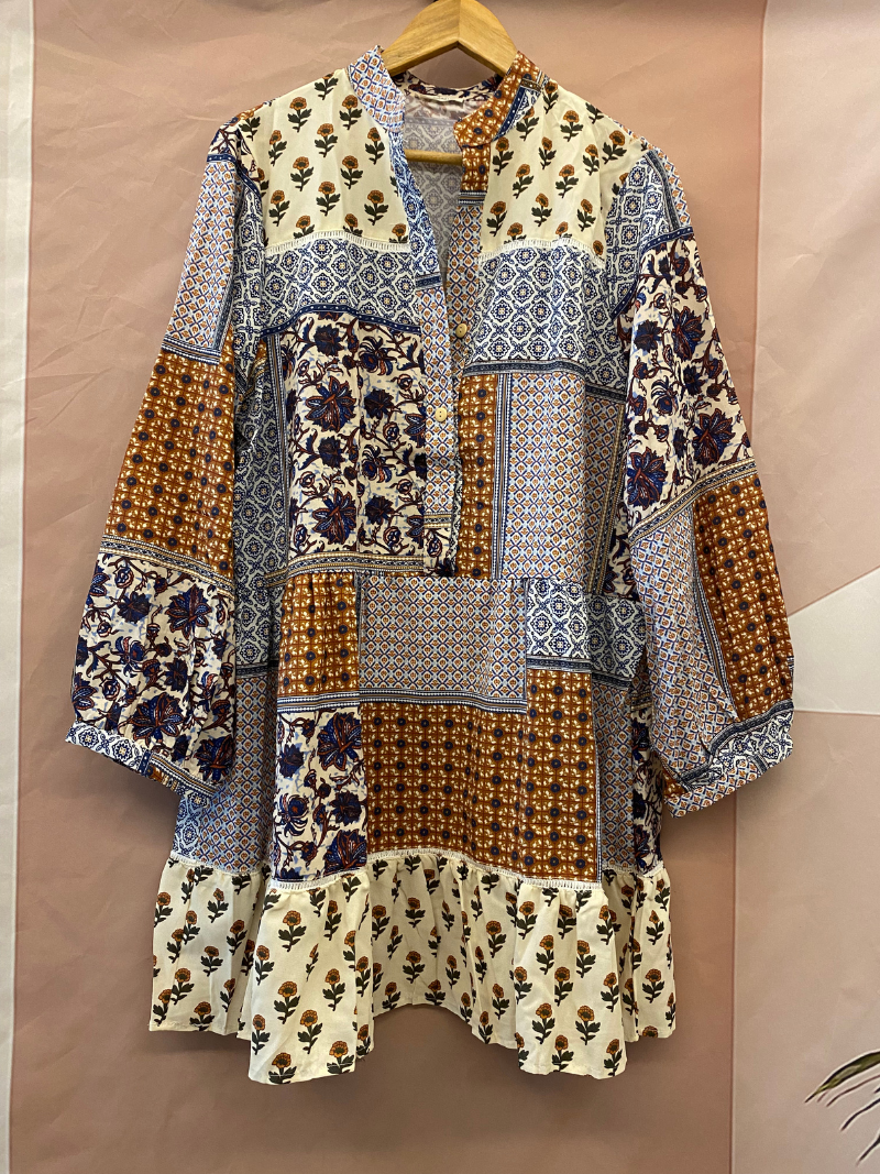 Women's Any Occasion Plant Flowers Button-Up Belted Shirt Dress