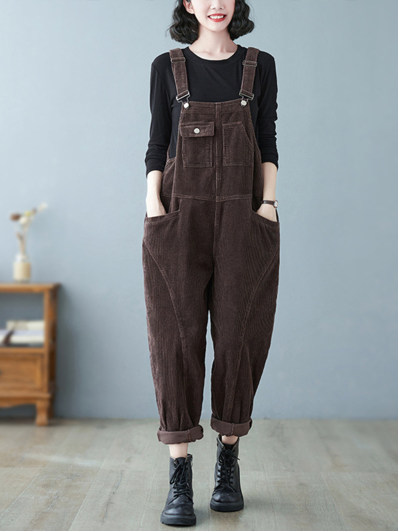 Women's Pockets Bib Dungarees