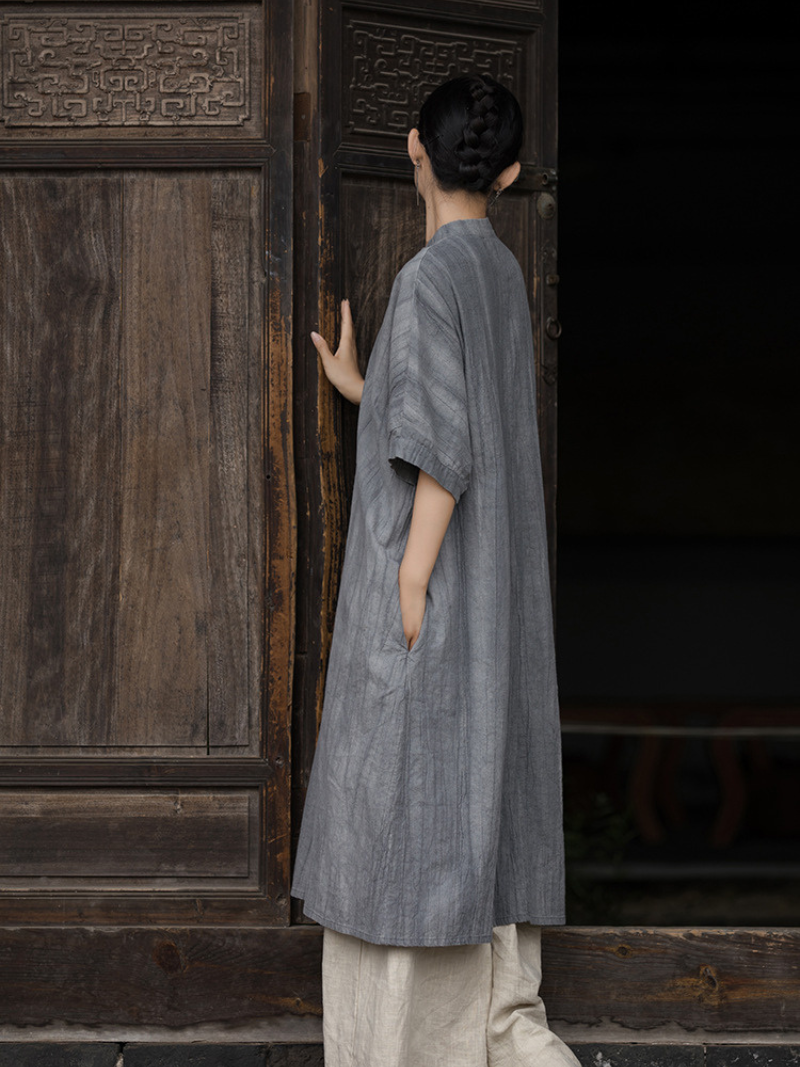 Women's  gray  A-line Dress