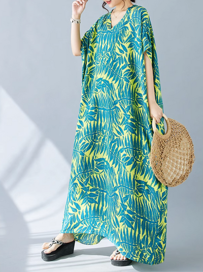 Women's Beach Wear Summer Printed Kaftan Dress