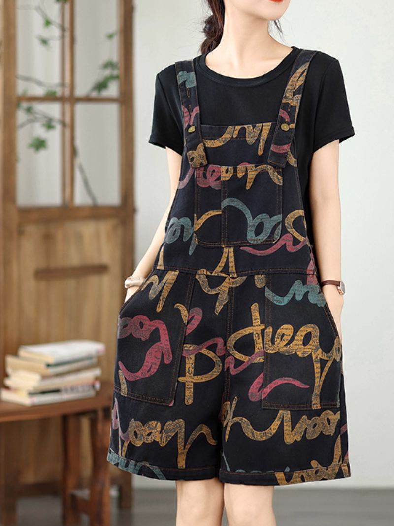 Women's Short Loose Dungaree 