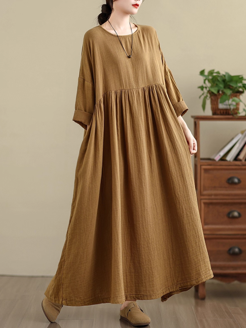 Women's Long Sleeves Smock Dress