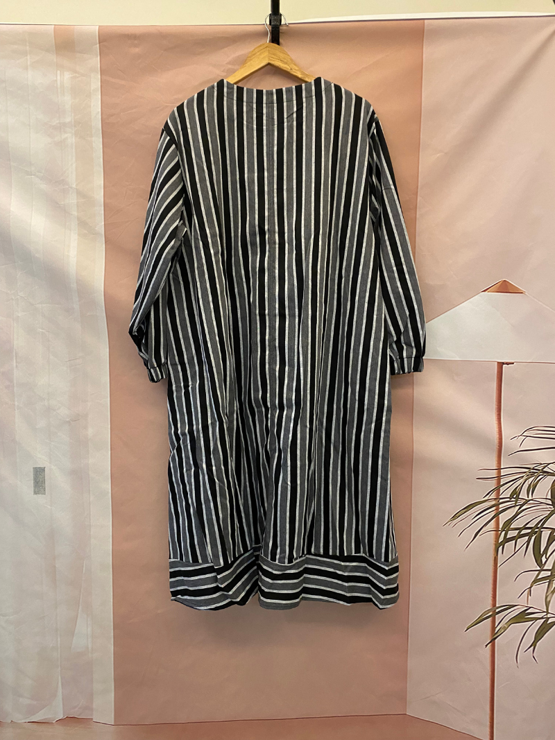 Women's Spring & Autumn Stylish Striped Casual Loose A-Line Dress