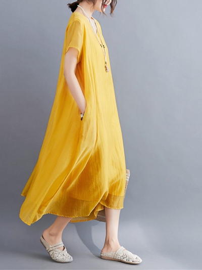 Women's Cotton A-line Dress