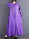 Women's Purple A-Line Dress