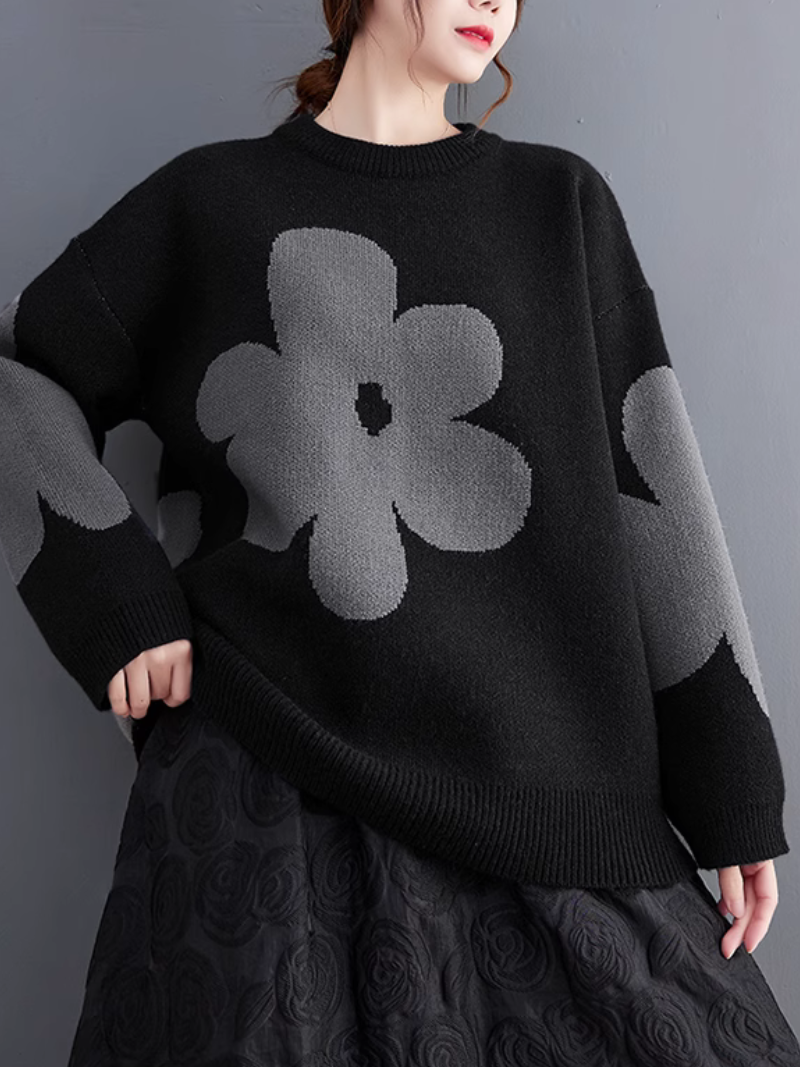 Women's Flower  Loose Tops 