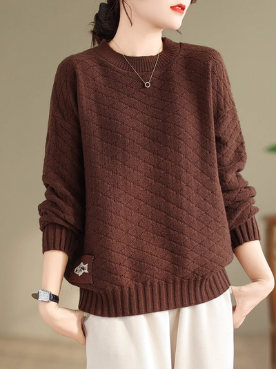 Women's Dark brown Sweater Top