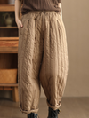 Women's Trouser Double-layer Vertical Stripe Bottom