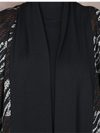 Modern Comfort Women's Printed Plaid Long Cardigan
