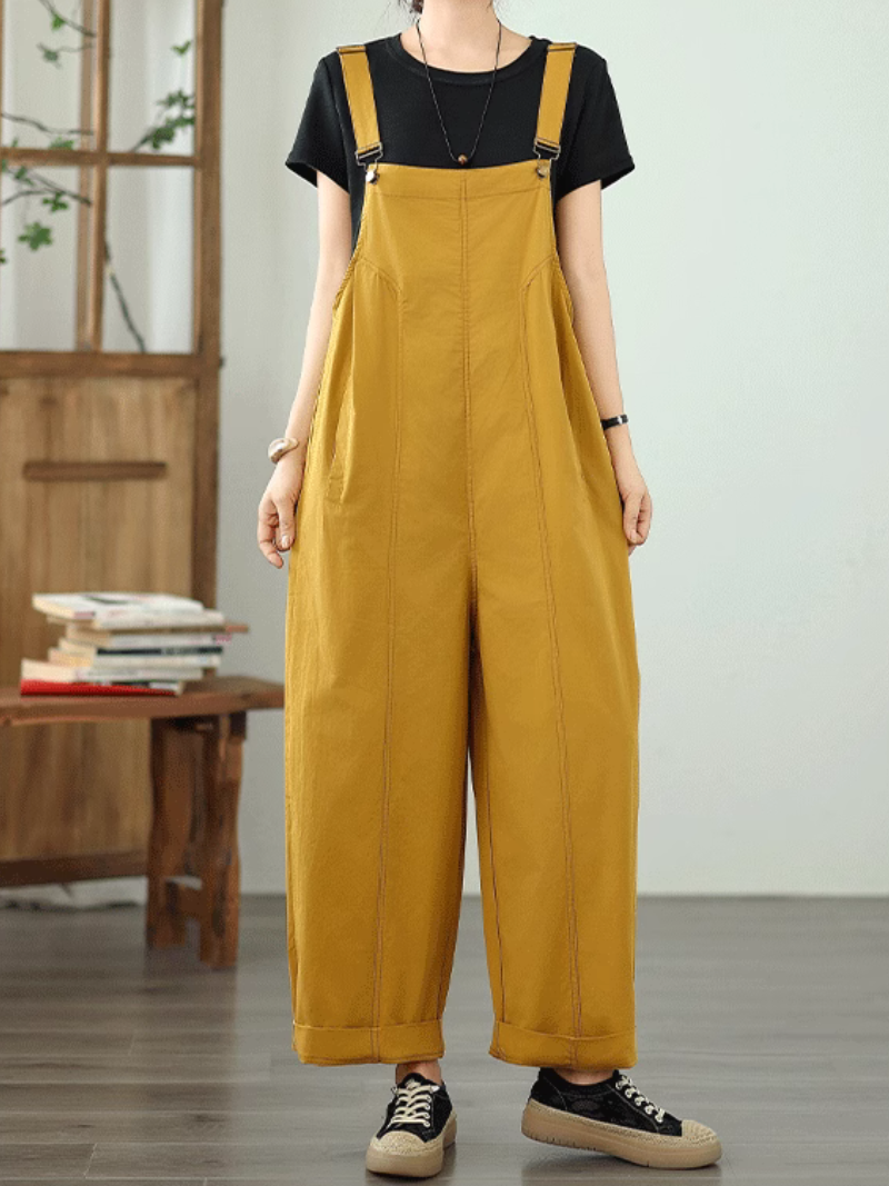 Women's Stylish and Comfortable Pockets Style Overall Dungarees