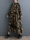 Women's Easy-to-Wear Printed Mid-Length A-Line Dress