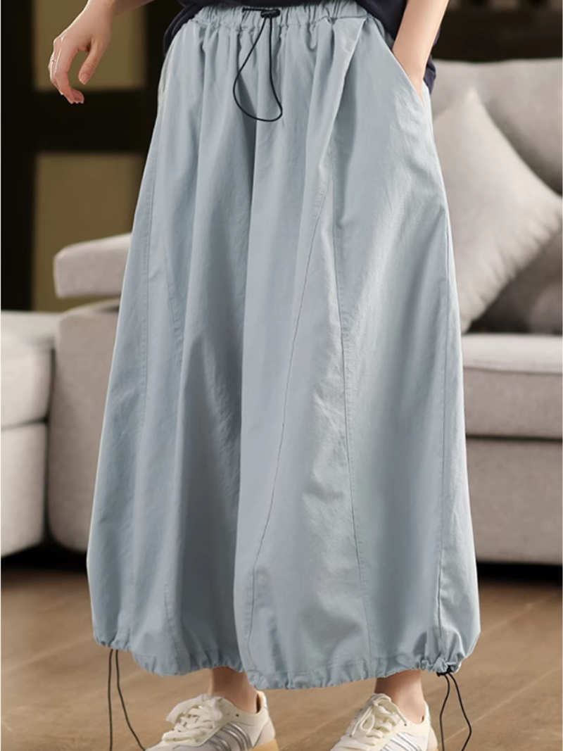 Women's Light Blue Loose Pant 