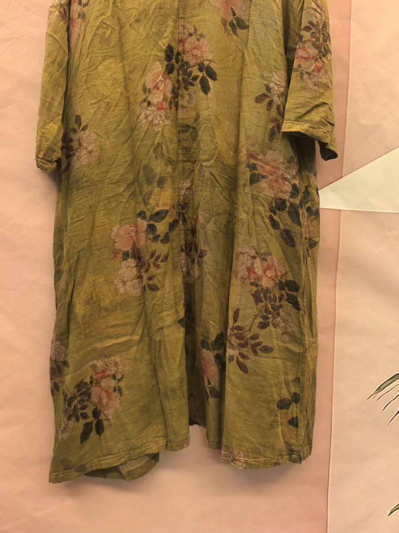 Women's Summer Cool & Comfy Printed  Loose Cardigan Dress