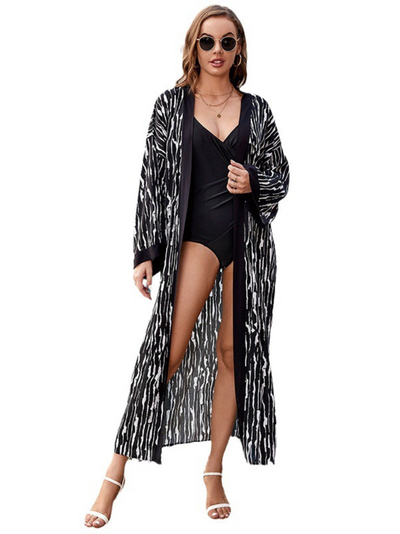 Women's beach cover-up long  Kimono