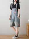 Women's High Waist Short Dungarees