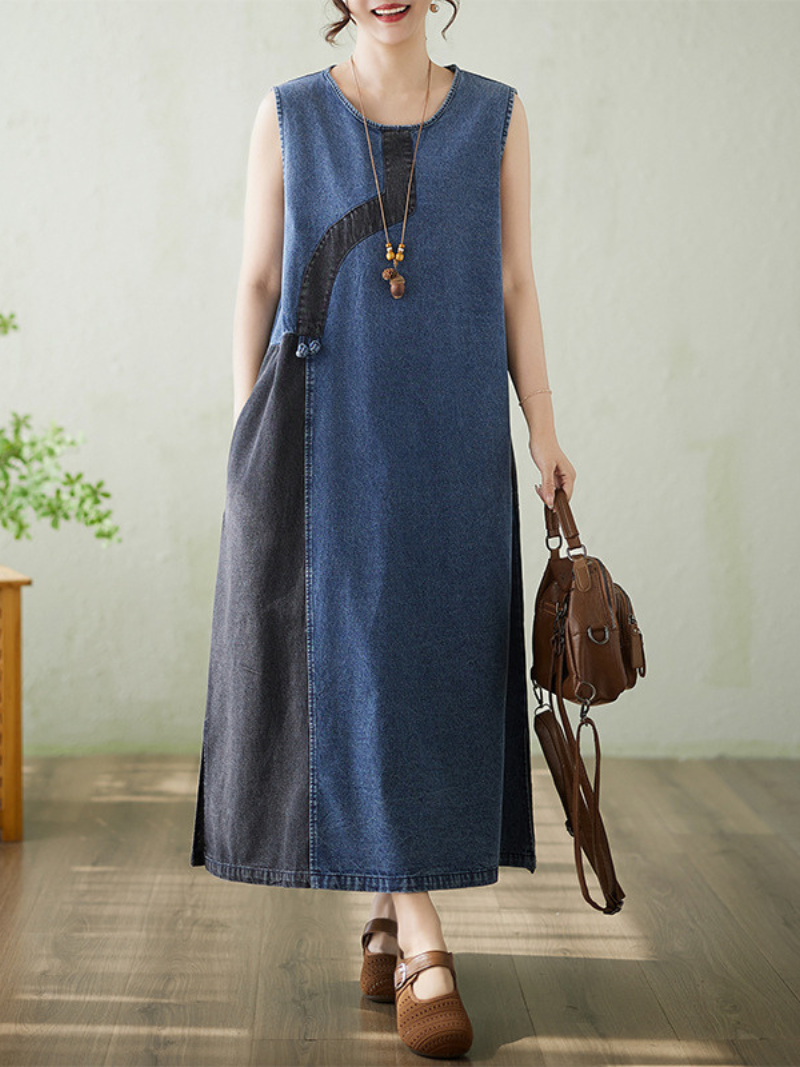 Easy Weekend-to-Work Denim Dress — Flowy A-Line With Effortless Fit and Movement