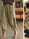 Women's Comfy Retro Wide-Leg Harem Pants Bottom