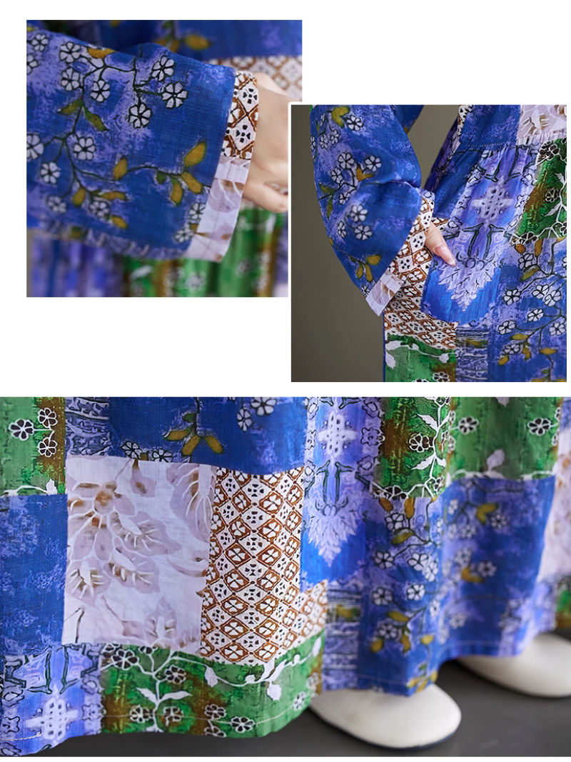 Women’s Summer Graceful & Modern Floral Smock Dress