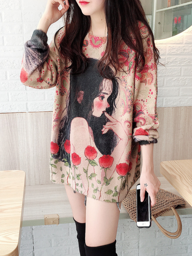  Women's Cartoon Sweater