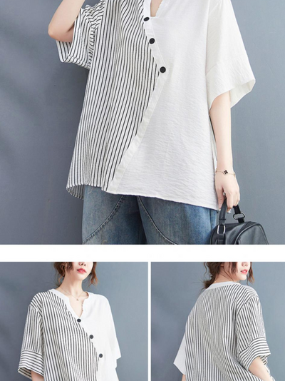 Women's Button-Up White  Tops