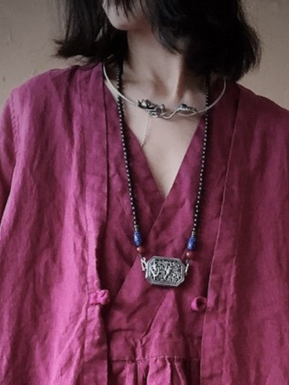Loose Knitted Cardigan With Pockets