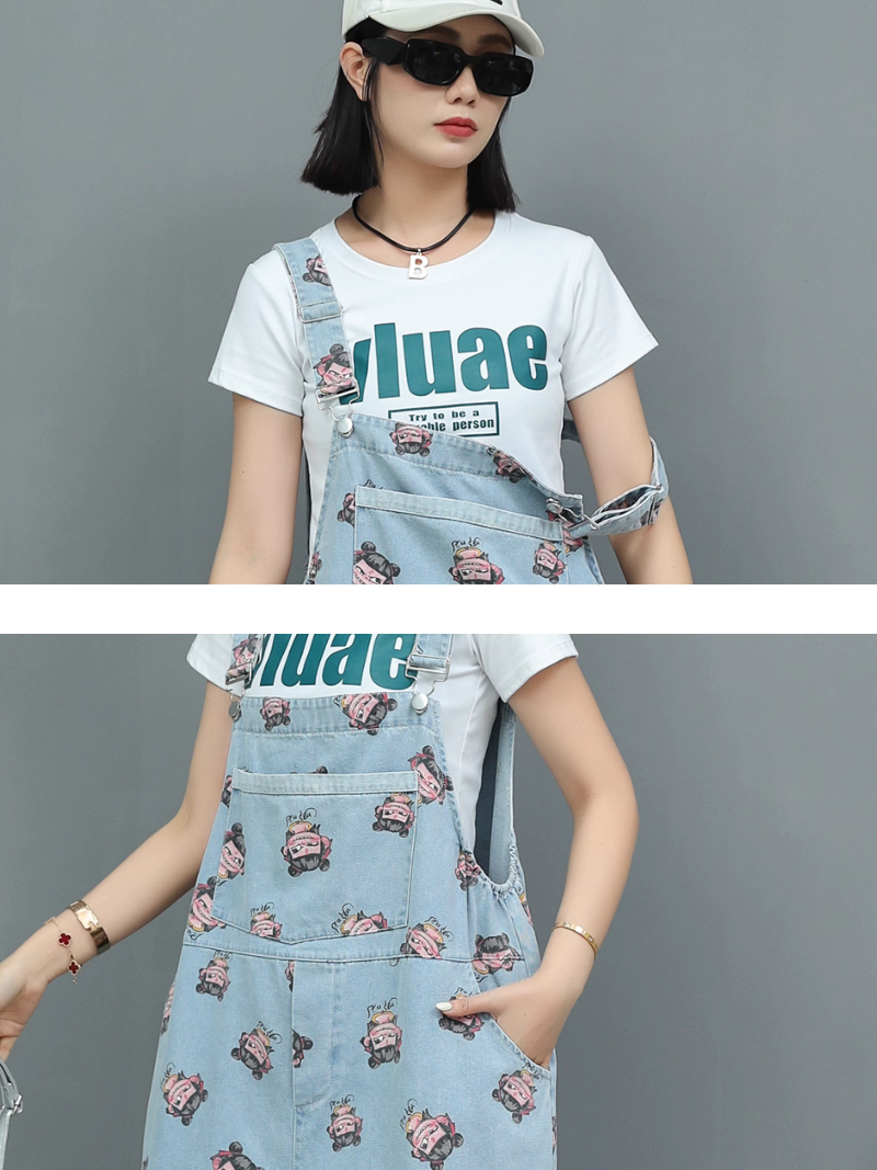 Women's  Light Blue  Overall 