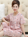 Women's Round Neck Pajamas Suit