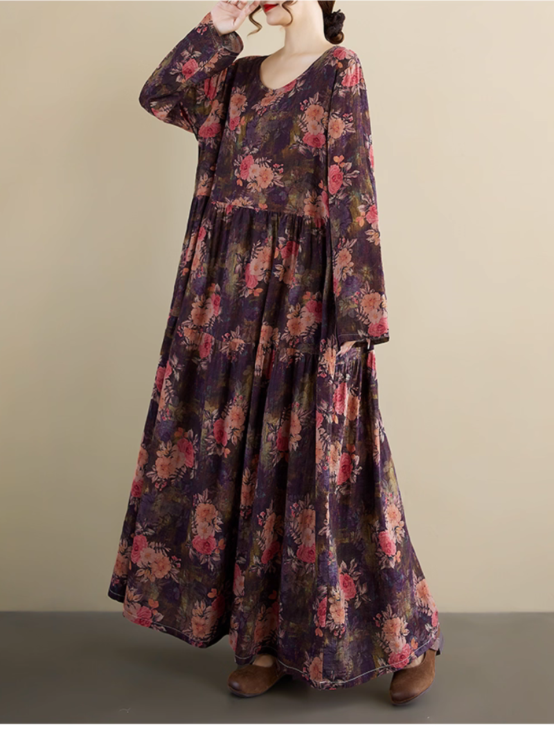 Women's  Summer Retro Casual & Elegant Loose Smock Dress