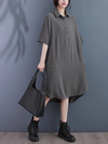 Women's gray Shirt Dress