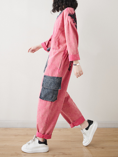 Latest Fashionable Women's Loose Dungaree