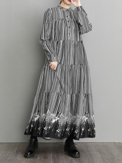Women's Modern Maxi Shirt Dress