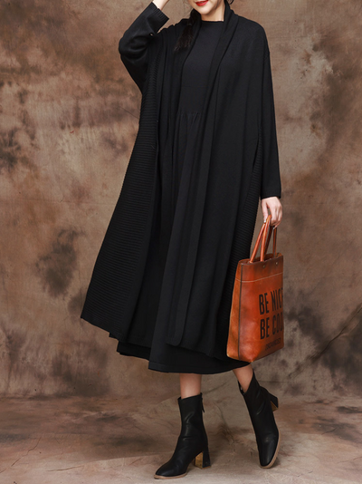 Everyday Luxury Women's Side pocket Cardigan Coat
