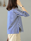 Women's ldeal for Casual Days Striped T-Shirt Top