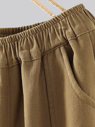 Women's Retro Literary Casual Bottoms Thickened Harem Pants