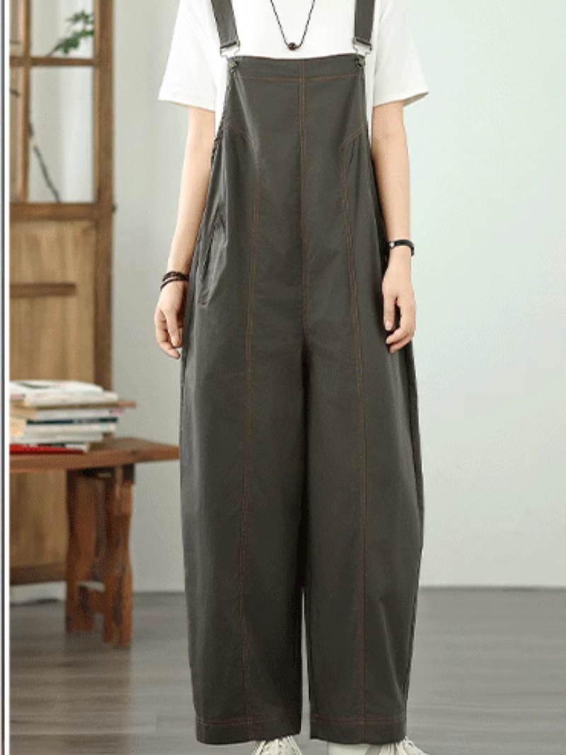 Women's Stylish and Comfortable Pockets Style Overall Dungarees