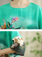 From Brunch to Boardroom Floral Blouse — Flowing, Artful, Effortlessly Flattering