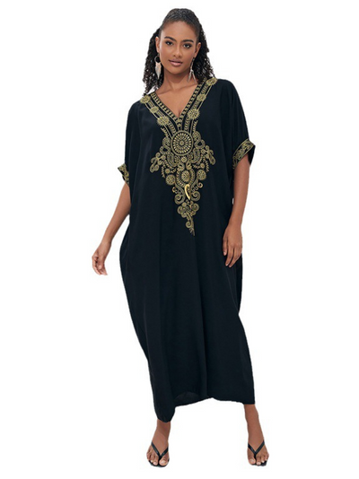 Women's Summer Breeze Embroidered kaftan dress