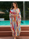 Women's Summer Loose Cover-Up Outer Wear Kaftan Dress