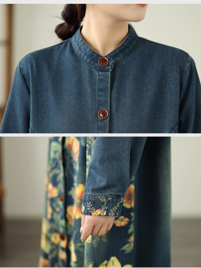 Frauen Sommer Retro modisch und trendy lose A-Line-Mantel