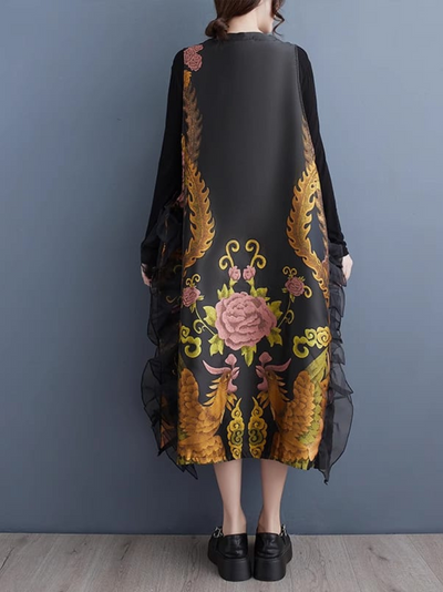 Women's Printed A-line Dress