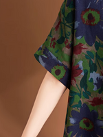 Half sleeves midi dress for women