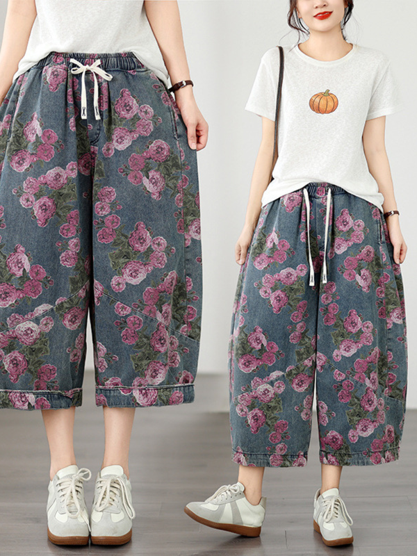 Weekend-Ease Denim Culottes — Flattering, Flowy Wide-Leg Pants for Everyday Joy