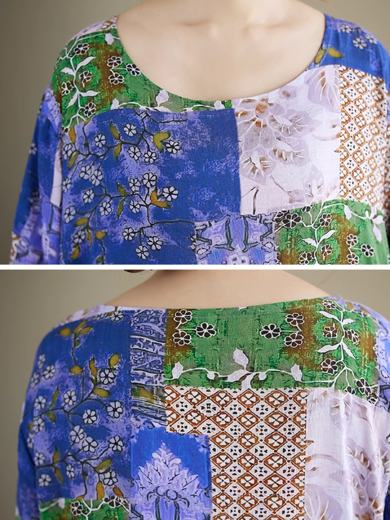 Women’s Summer Graceful & Modern Floral Smock Dress