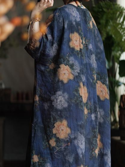 Cozy Women's Printed Loose Cardigan
