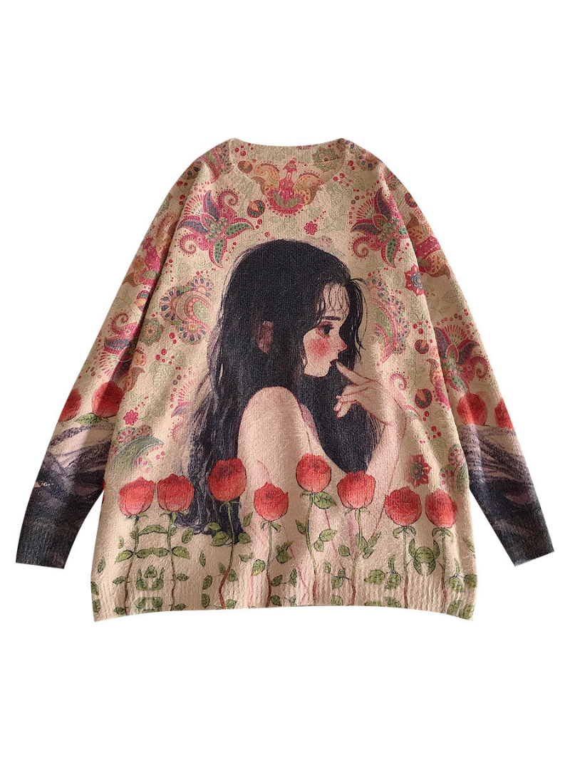  Women's Cartoon Sweater