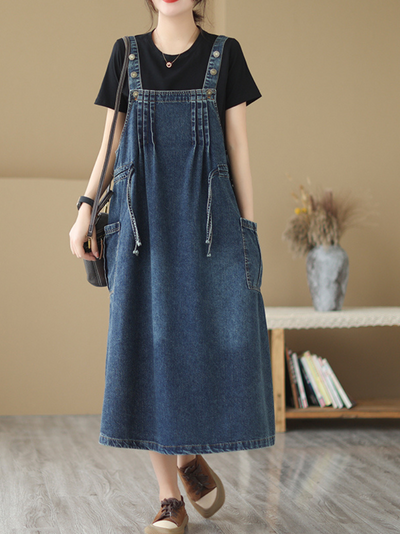 Women's Blue Salopette Dress