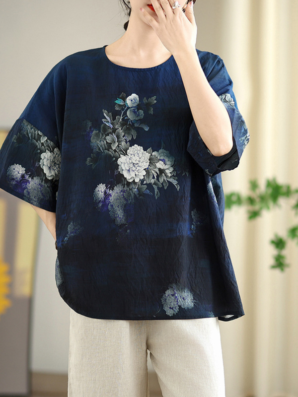 Elevated Everyday Floral Blouse — Airy, Flattering Fit for Effortless Polish