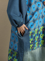Women's Robe Puff Sleeves Dress