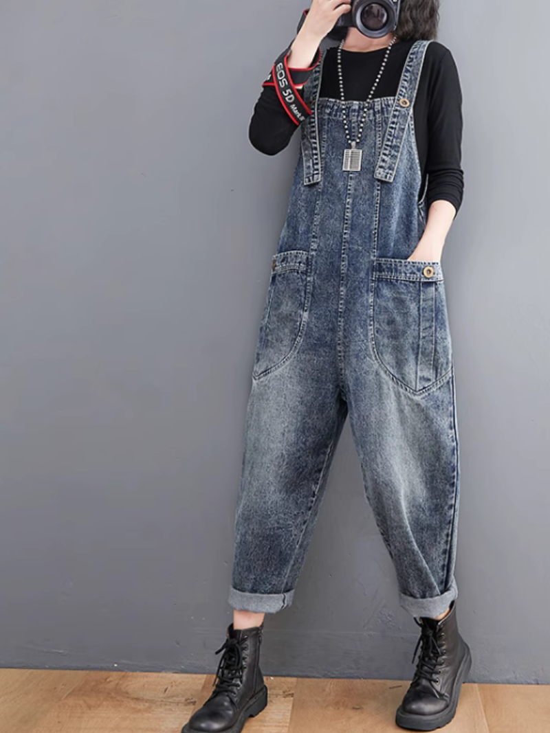 Women's Trendy High Waist Must-Have Dungarees